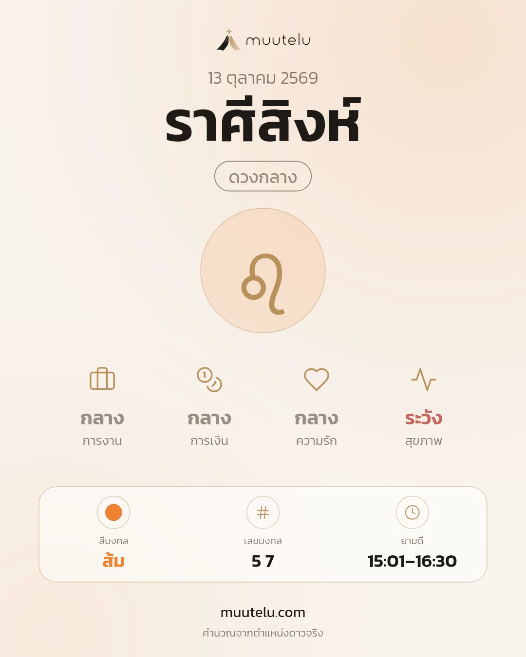 การ์ดดวง ราศีสิงห์