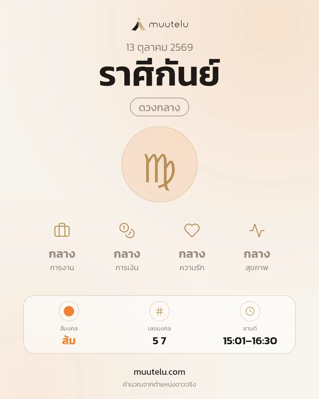 การ์ดดวง ราศีกันย์