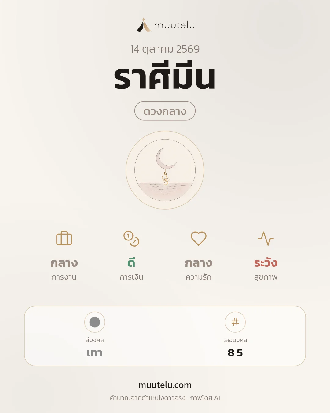 การ์ดดวง ราศีมีน