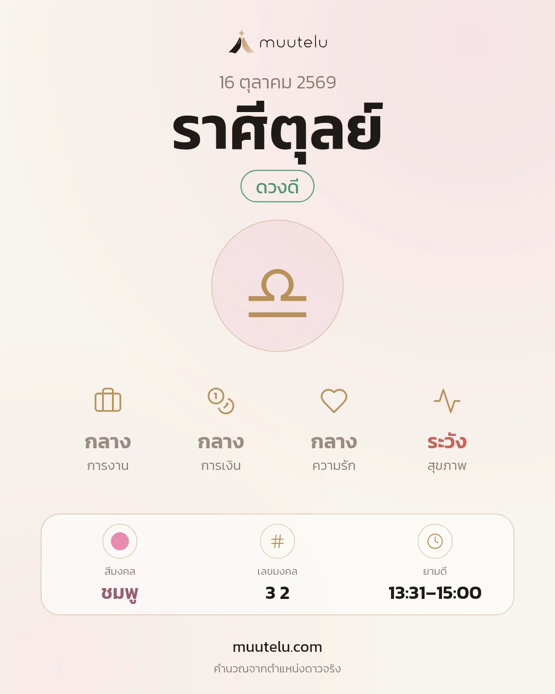 การ์ดดวง ราศีตุลย์