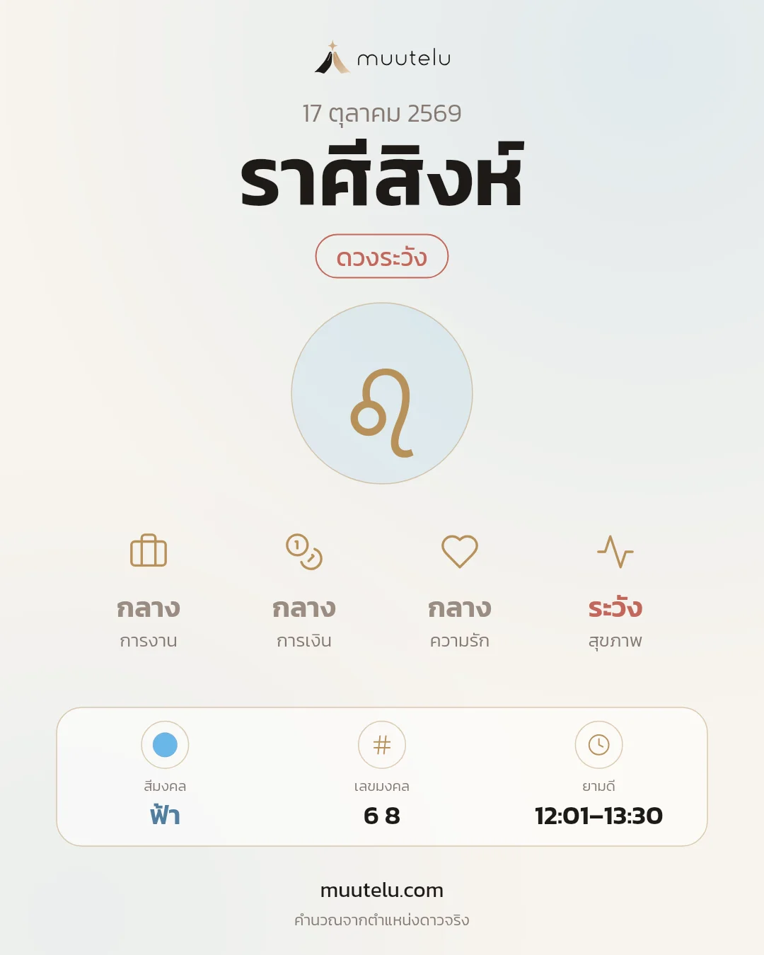 การ์ดดวง ราศีสิงห์