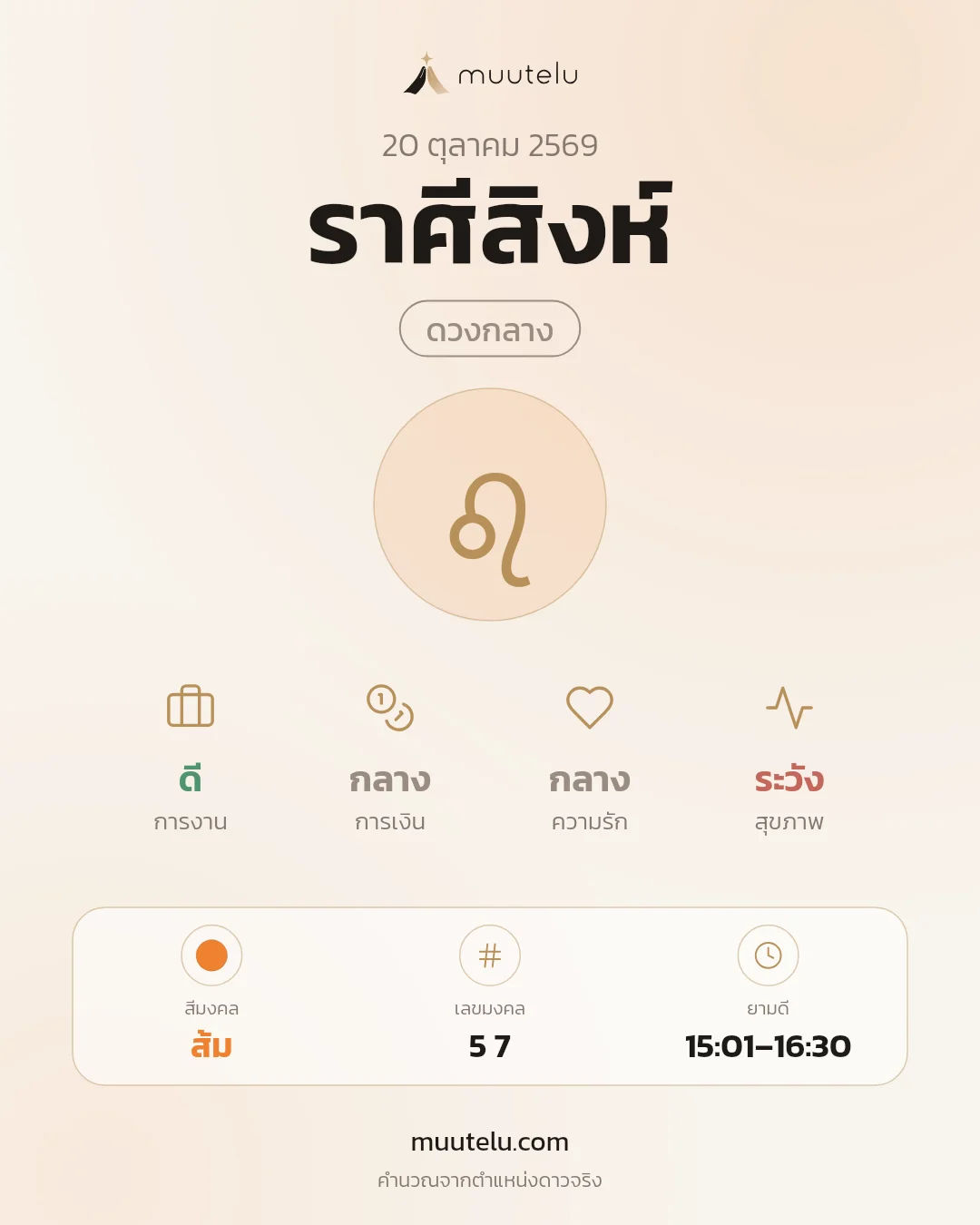 การ์ดดวง ราศีสิงห์
