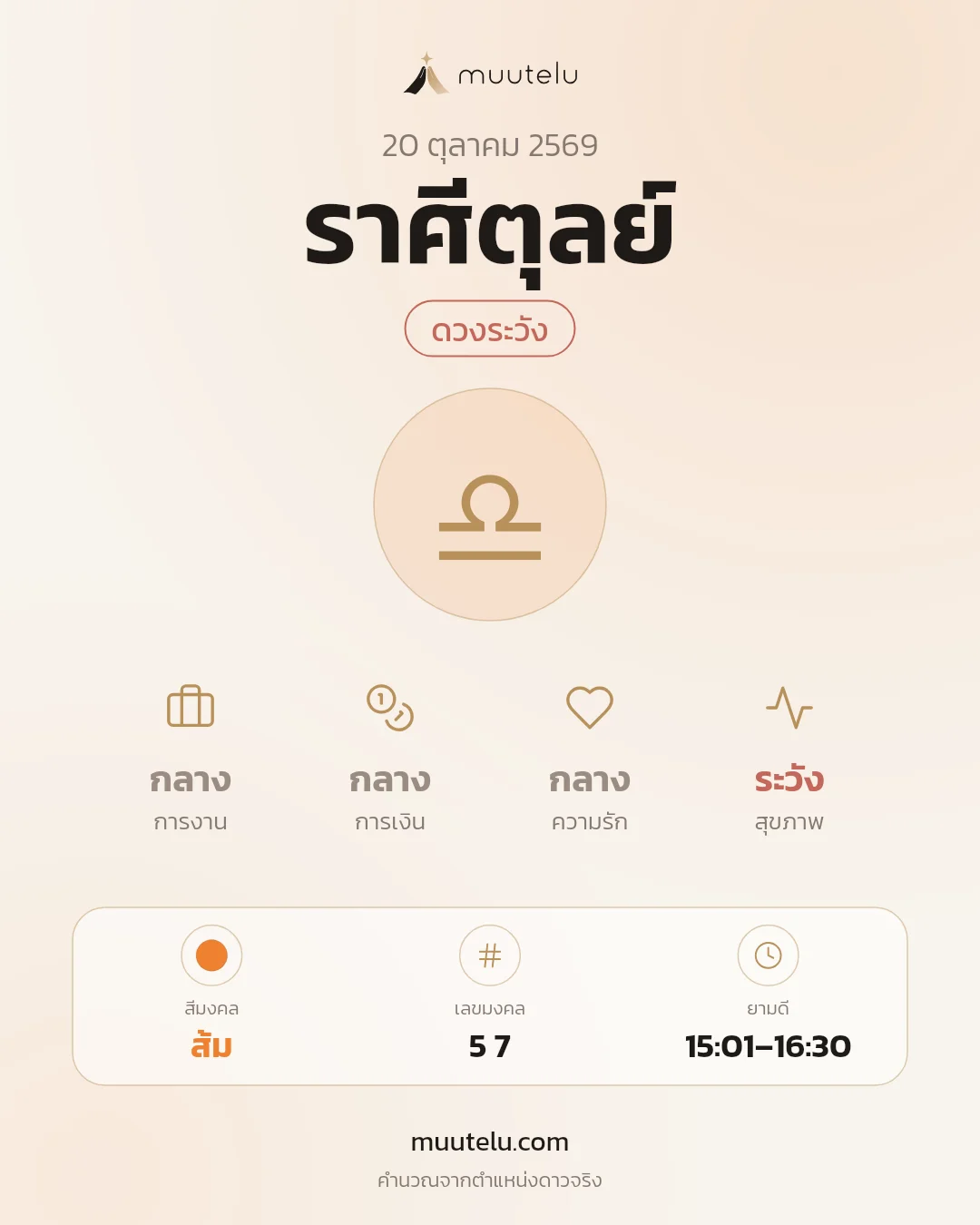 การ์ดดวง ราศีตุลย์