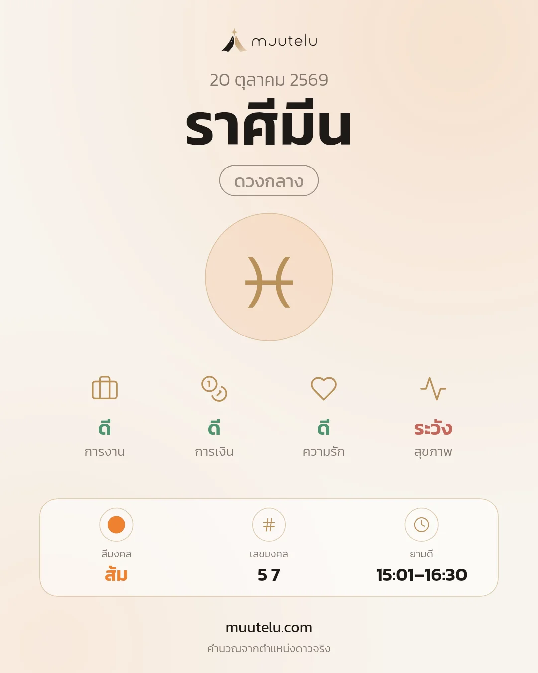 การ์ดดวง ราศีมีน
