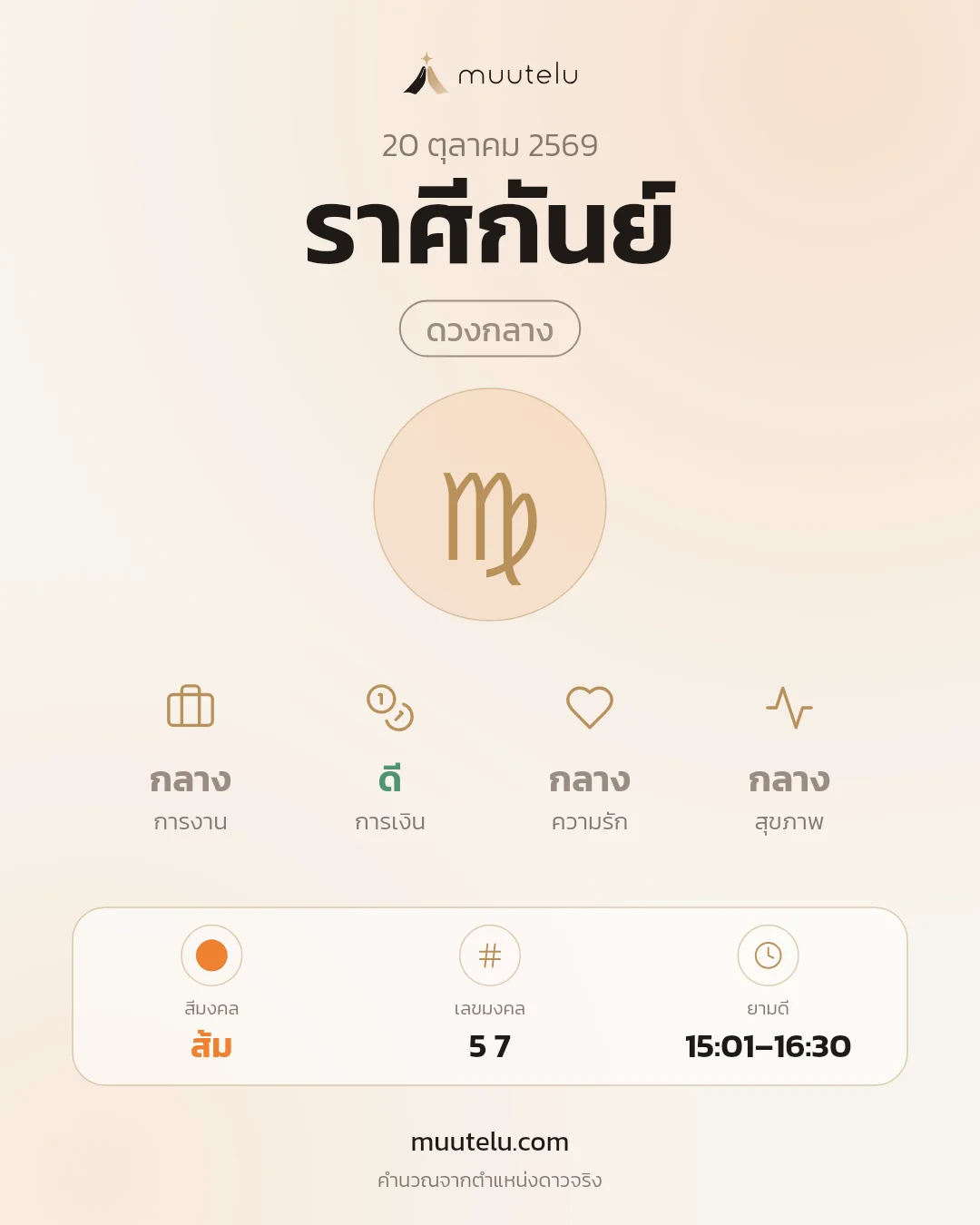 การ์ดดวง ราศีกันย์