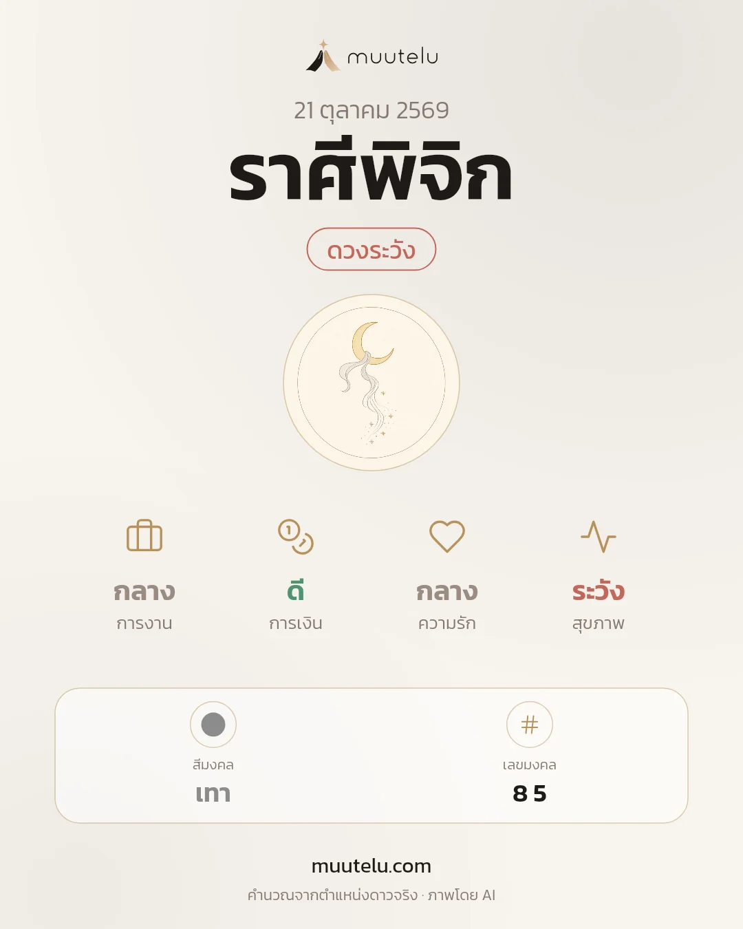 การ์ดดวง ราศีพิจิก