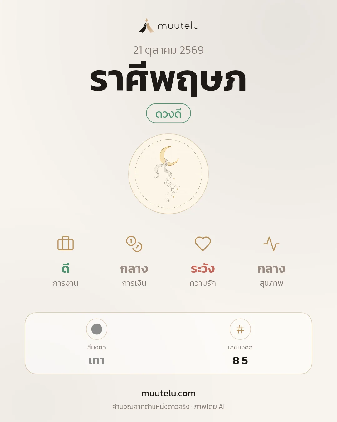 การ์ดดวง ราศีพฤษภ
