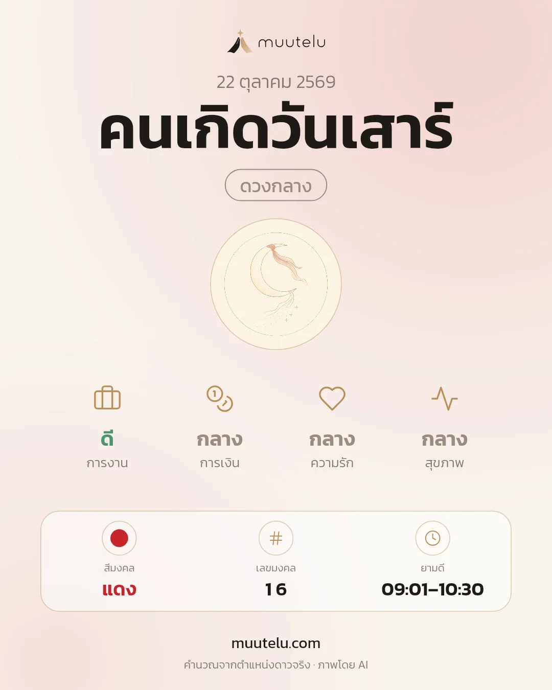 การ์ดดวง คนเกิดวันเสาร์