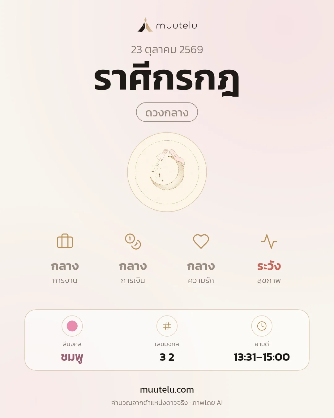 การ์ดดวง ราศีกรกฎ