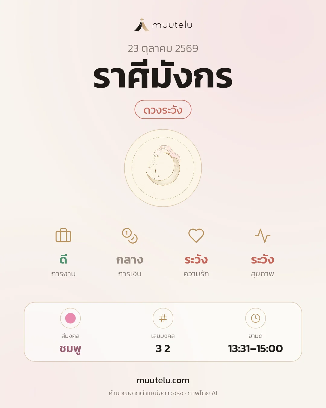 การ์ดดวง ราศีมังกร
